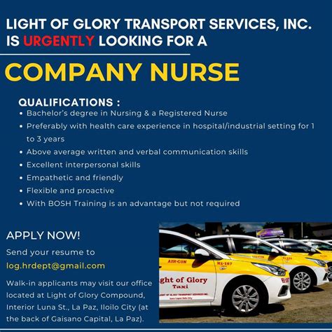 Light of Glory Transport Services Inc. .